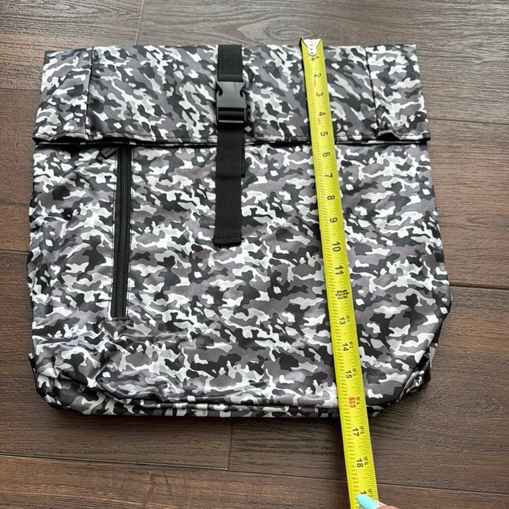 Paco Rabanne Camouflage Backpack with Modern Design gift with purchase item.